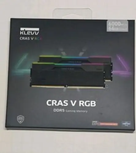 DDR5 64GB KIT (6000MHz) KLEVV CRAS V GAMING MEMORY BLACK/RGB CL30 1.35v