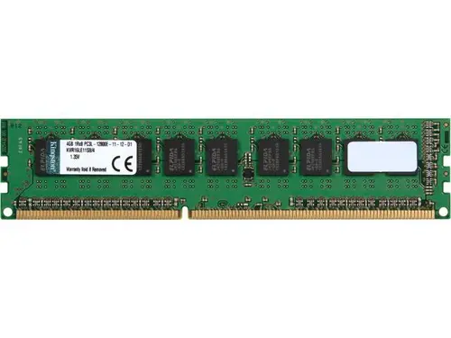 Kingston 4GB ECC Unbuffered DDR3 1600 (PC3 12800) Server Memory Model KVR16LE11S8/4