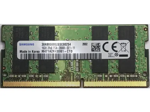 Samsung 16GB DDR4 2666MHz PC4-21300 1.2V 2Rx8 260-Pin SODIMM Laptop RAM Memory Module M471A2K43DB1-CTD