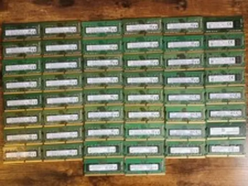 Lot of 50 – Assorted 8GB DDR4 Various speeds, and properly