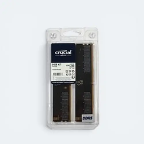 Crucial 64GB DDR5 Desktop RAM Kit (2x32GB) 4800MHz CL40 - Intel/AMD Compatible🔥