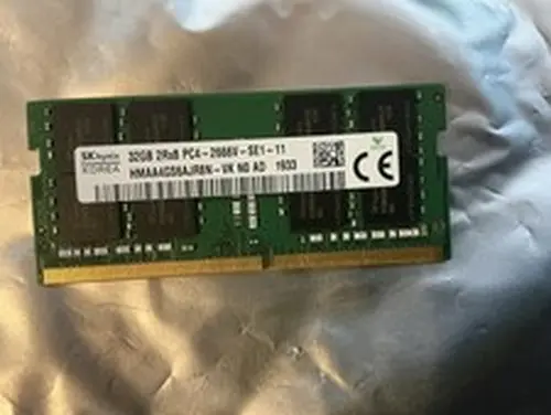 SK hynix 32GB DDR4 2666MHz PC4-2666V 2Rx8 SO-DIMM Laptop Memory RAM HMAA4GS6AJR8