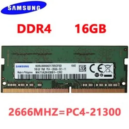 Samsung DDR4 16GB 2666 MHz PC4-21300 Laptop SODIMM 260pin Memory RAM 1.2V 1X16GB
