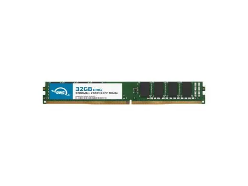 OWC 32GB DDR4 3200 PC4-25600 CL22 2Rx8 VLP 288-pin 1.2V ECC Unbuffered DIMM Memory RAM Module Upgrade for Select Workstations, Servers, and NAS...