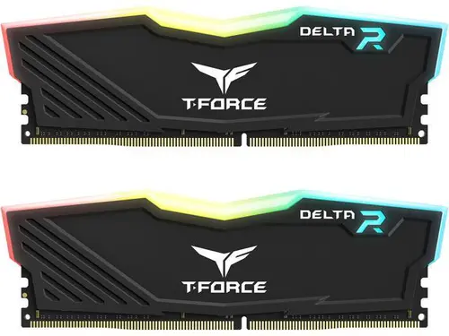 Team T-Force Delta RGB 32GB (2 x 16GB) 288-Pin PC RAM DDR4 3600 (PC4 28800) Desktop Memory Model TF3D432G3600HC18JDC01