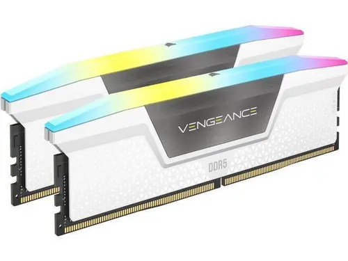 CORSAIR Vengeance RGB 32GB (2 x 16GB) 288-Pin PC RAM DDR5 6000 (PC5 48000) Desktop Memory Model CMH32GX5M2D6000C38W