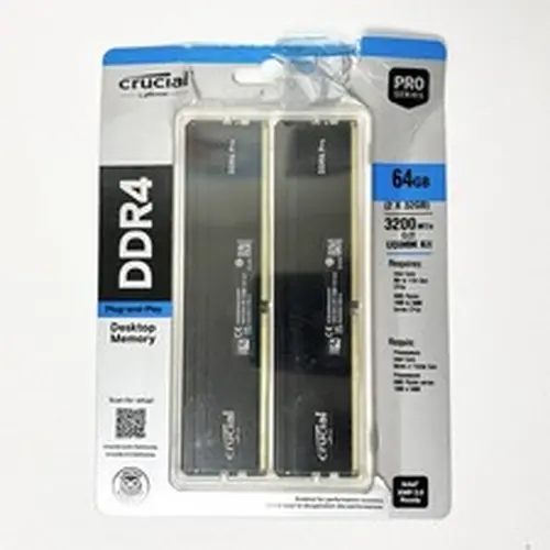 Crucial Pro 64GB (2x32GB) RAM DDR4 3200MHz CP32G4DFRA32A (BARELY )