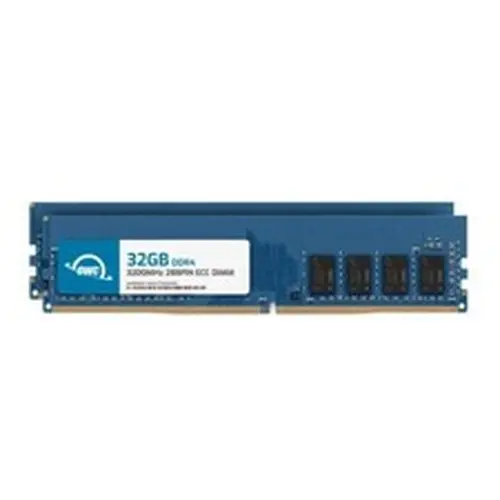 OWC 64GB (2x32GB) DDR4 3200MHz 2Rx8 ECC Unbuffered UDIMM 288pin Memory RAM