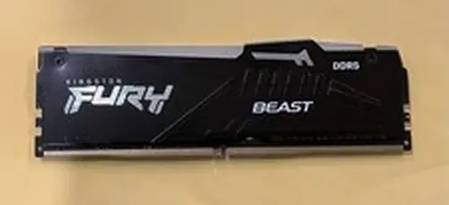 Kingston FURY Beast 8GB 6000MT/s DDR5 CL40 RGB Desktop Memory (1 x 8GB), Black