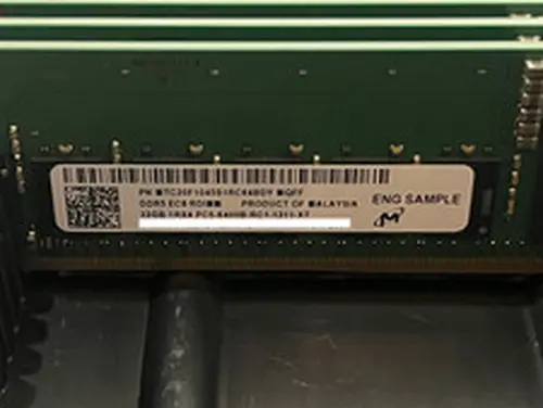 LOT of 4 Micron 32gb RDIMM DDR5 PC5 6400b Computer Server ECC RAM Memory 1Rx4
