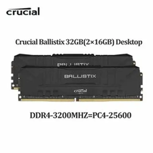 Cru 3200 MHz PC4-25600 DDR4 32GB(2×16GB) RAM Desktop Memory DIMM 288PIN 1.35V