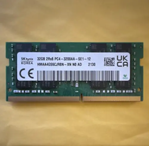 SK hynix 32GB DDR4 3200MHz Laptop RAM 2Rx8 SODIMM PC4-25600 HMAA4GS6CJR8N-XN