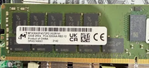 Micron DDR4-3200 12 x 32GB PC4-25600 ECC RDIMM Server RAM MTA36ASF4G72PZ-3G2R1