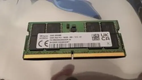 SK hynix 32GB DDR5-5600 2Rx8 Laptop RAM SODIMM PC5-44800 HMCG88AGBSA092N