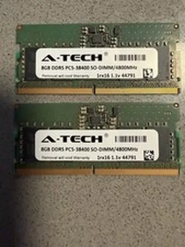 Unknown A-Tech 16GB 2x8GB DDR5 4800MHz PC5-38400 Laptop SODIMM Memory RAM 1.1v 1Rx16