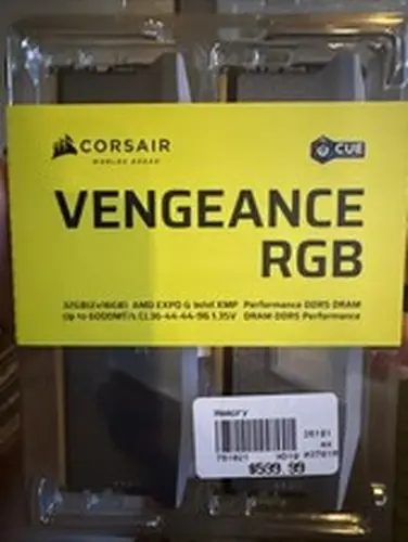 CORSAIR Vengeance RGB 32GB (2x16GB) DDR5-6000 CL36 Desktop PC Memory Set - NEW!