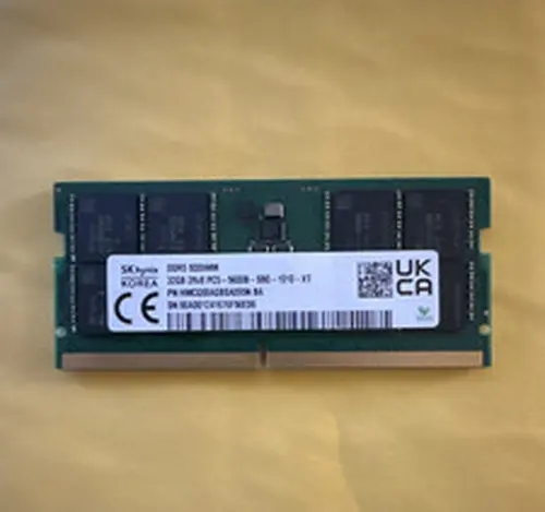 SK hynix 32GB DDR5 5600MHz Laptop RAM 2Rx8 SODIMM PC5-44800 HMCG88AGBSA095N
