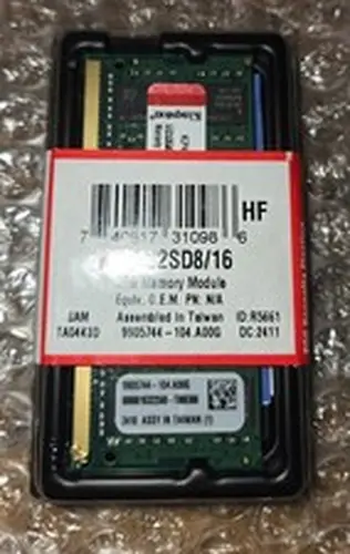 Kingston 16GB (SO-DIMM) (DDR4 SDRAM) Memory (KCP432SD8/16) DDR4-2666V