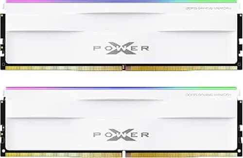 Silicon Power DDR5 64GB(2x32GB) Zenith RGB 5600MHz (PC5-44800) 288-pin CL40 1.25V UDIMM Desktop Memory Module RAM SU064GXLWU560FDHBU White-Bulk Package
