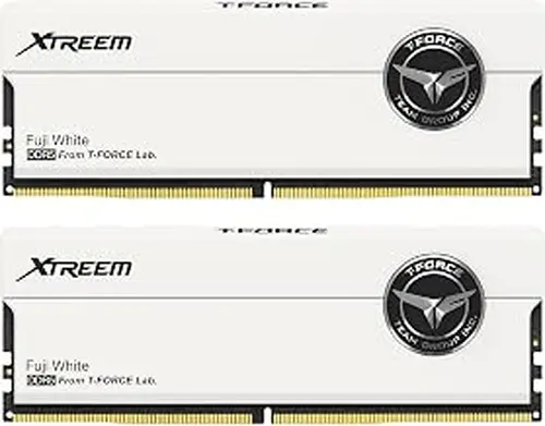 TEAMGROUP T-Force XTREEM DDR5 Ram 32GB (2x16GB) 8000MHz PC5-64000 CL38 A-DIE Desktop Memory Module Ram for Intel XMP 3.0 & AMD Expo Compatible White FFWD532G8000HC38DDC01