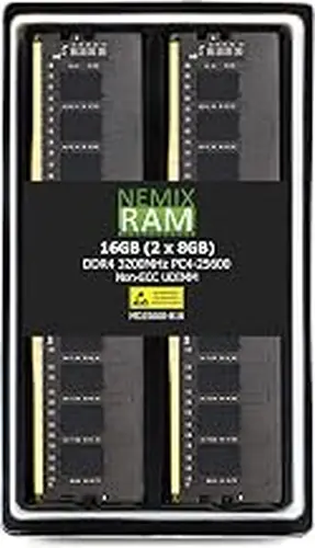 NEMIX RAM 16GB (2X8GB) DDR4 3200MHz PC4-25600 1Rx8 1.2V CL22 288-PIN Non-ECC Unbuffered UDIMM KIT Compatible with MSI B550M PRO-VDH WiFi Motherboard