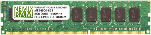 NEMIX RAM 8GB (1X8GB) DDR3 1866MHz PC3-14900 2Rx8 1.5V 240-PIN ECC UDIMM Compatible with Samsung M391B1G73QH0-CMA Unbuffered Memory