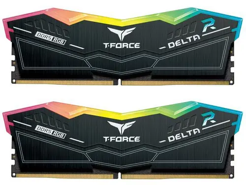Team T-Force Delta RGB 64GB (2 x 32GB) 288-Pin PC RAM DDR5 5200 (PC5 41600) Desktop Memory Model FF3D564G5200HC40CDC01