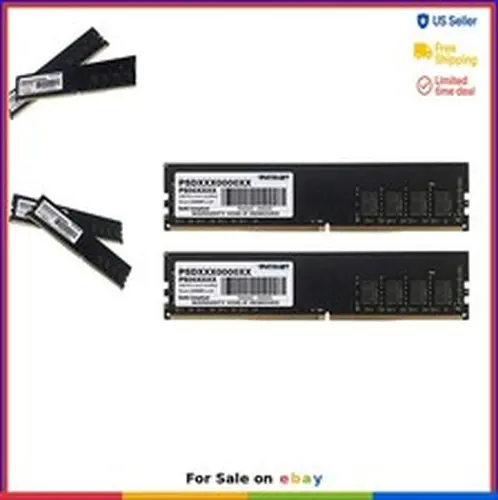 DDR4 RAM 16GB 2x8GB 2666MHz PC4-21300 Desktop Memory 1.2V Non-ECC Unbuffered