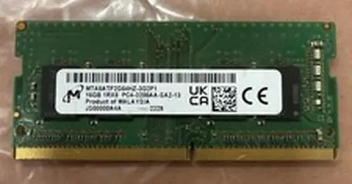 Micron 16GB DDR4 3200MHz PC4-25600 1Rx8 SODIMM Laptop Memory MTA8ATF2G64HZ-3G2F1