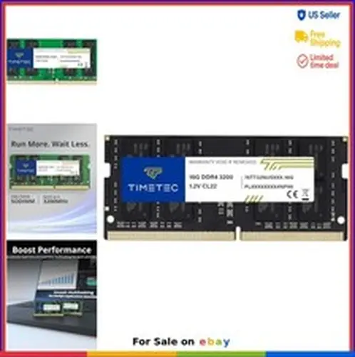 16GB DDR4 3200MHz SODIMM 260-Pin 1.2V CL22 Laptop RAM Notebook Memory Module