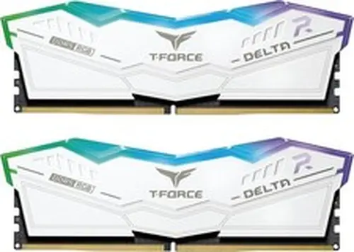 T-FORCE DELTA WHITE 32GB (16GBx2) 5600MHZ DDR5 RAM (FF4D516G5600HC36BBK)