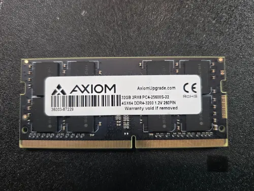 32GB (1x32GB) DDR4 SODIMM Memory 2666 3200
