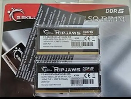 GSKILL Ripjaws DDR5 SO-DIMM Series DDR5 RAM 32GB (2x16GB) 5600MT/s CL40-40-40-89