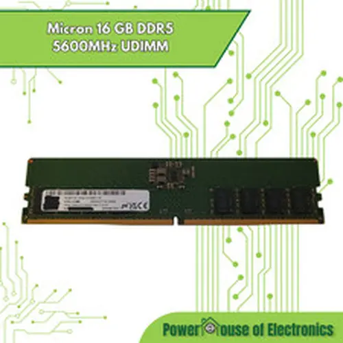 Micron 16GB DDR5 UDIMM 5600 MHz | MTC8C1084S1UC56BD1