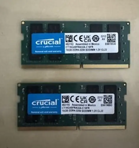 Crucial 32GB (2x16GB) 3200MHz 260-pin SODIMM DDR4 RAM Memory Kit