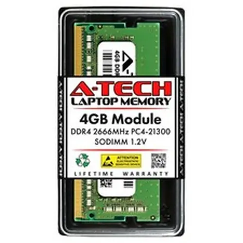 A-Tech 4GB DDR4 2666 PC4-21300 Laptop 260-Pin SODIMM Notebook Memory RAM 1x 4G