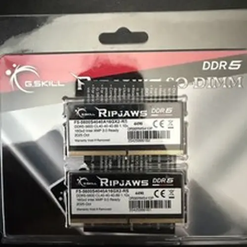 GSKILL Ripjaws DDR5 SO-DIMM Series DDR5 RAM 32GB (2x16GB) 5600MT/s CL40-40-40-89