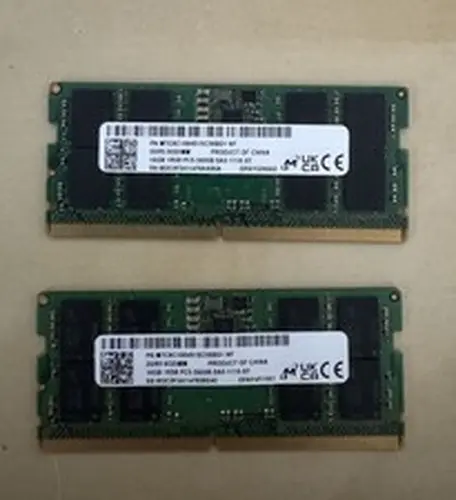 Micron 32GB (2x16GB) PC5-5600B SODIMM DDR5 Laptop RAM Kit