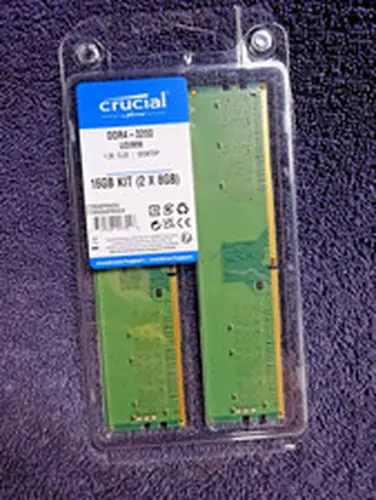 Crucial 16GB DDR4 RAM Kit (2x8GB), 3200MHz (PC4-25600) CL22 Desktop Memory