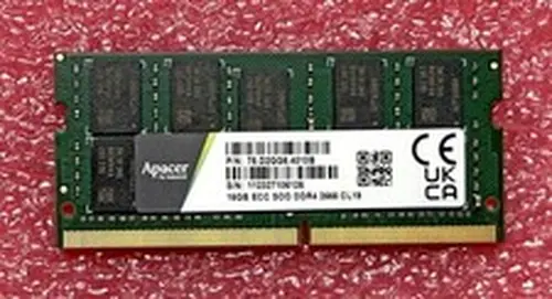 Apacer Industrial 16GB DDR4-2666 ECC Unbuffered SODIMM RAM PC4-21300 260-pin