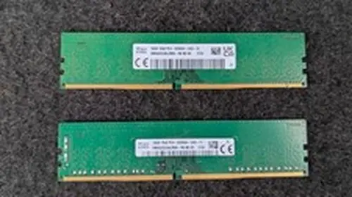 SK Hynix 32GB (16GB X 2) DDR4 DIMM RAM 1Rx8 PC4-3200AA HMAA2GU6CJR8N-XN