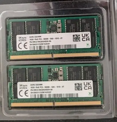 SK Hynix 32GB (2x16GB) 1Rx8 DDR5-5600B SODIMM Laptop Memory