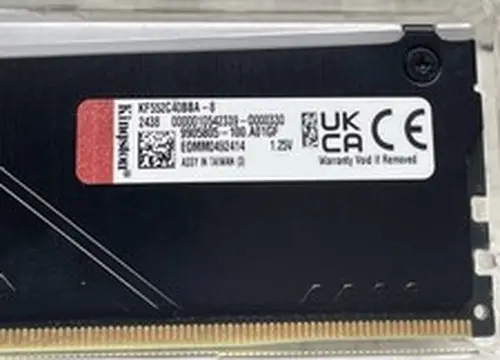 Kingston FURY Beast RGB 8GB 5200MT/s DDR5 CL40 DIMM Desktop Memory Single Module