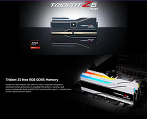 G.SKILL Trident Z5 Neo RGB Series DDR5 RAM (AMD EXPO) 64GB (2x32GB) 6000MT/s CL3