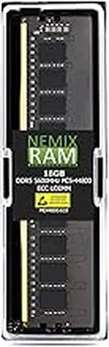Kingston NEMIX RAM 16GB (1X16GB) DDR5 5600MHz PC5-44800 1Rx8 1.1V CL46 288-PIN ECC UDIMM Unbuffered Memory Compatible with Kingston KSM56E46BS8KM-16HA