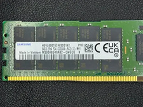 Samsung 64GB DDR4-3200 PC4-3200AA ECC RDIMM Server Memory — Lot of 10 (640GB)