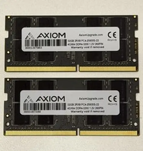 64GB Kit (32GB x 2 ) 2Rx8 DDR-4 3200 MHZ SODIMM Axiom PC4-25600S-22