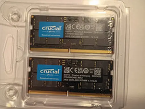 Crucial 48GB 2x24GB DDR5 5600 CL46 SO-DIMM XMP EXPO Laptop Memory