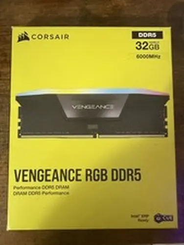 CORSAIR VENGEANCE RGB 32GB (2 x 16GB) PC5-48000 (DDR5-6000) DIMM Memory - Black