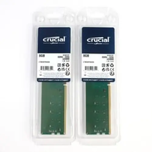 Crucial KIT 16GB (2x 8GB) 3200MHz DDR4 DIMM RAM PC4-25600 288-Pin Desktop Memory